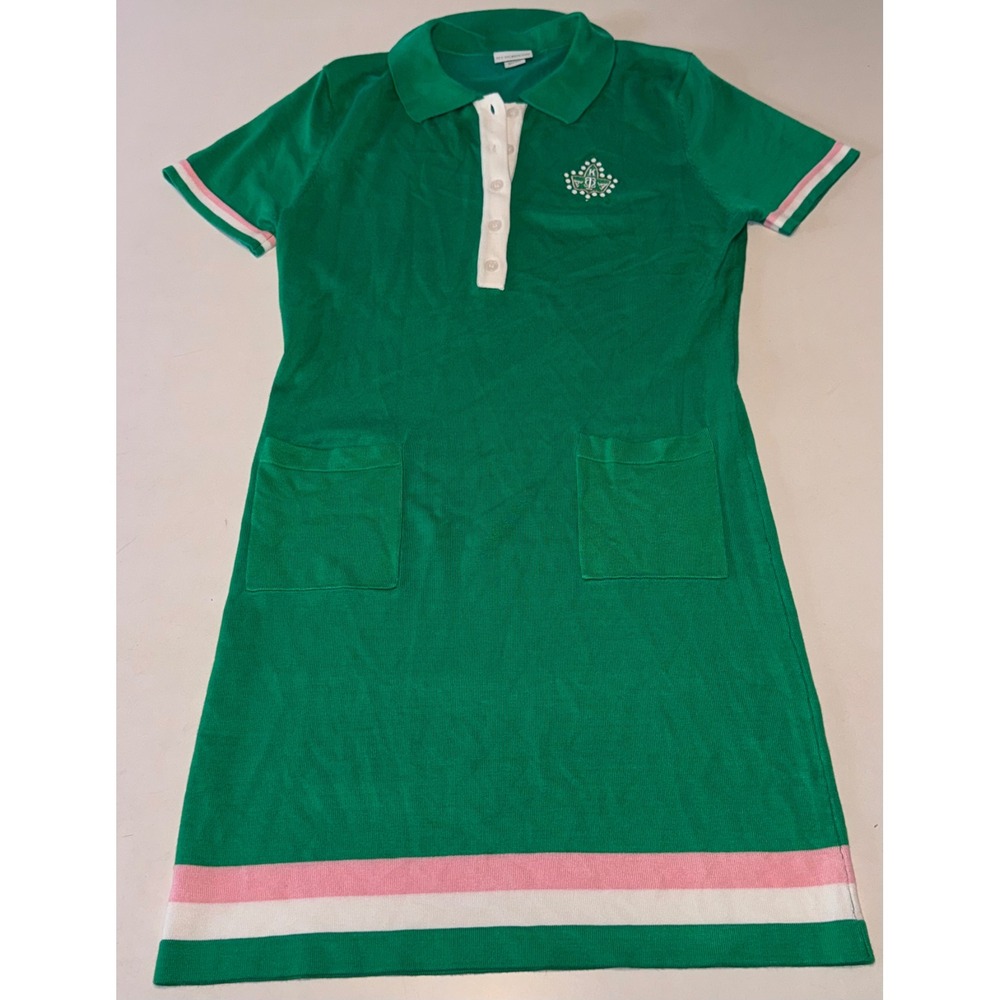 Ivy Storehouse AKA Sweater Polo Dress Stripe Sorority Preppy Old Money Small